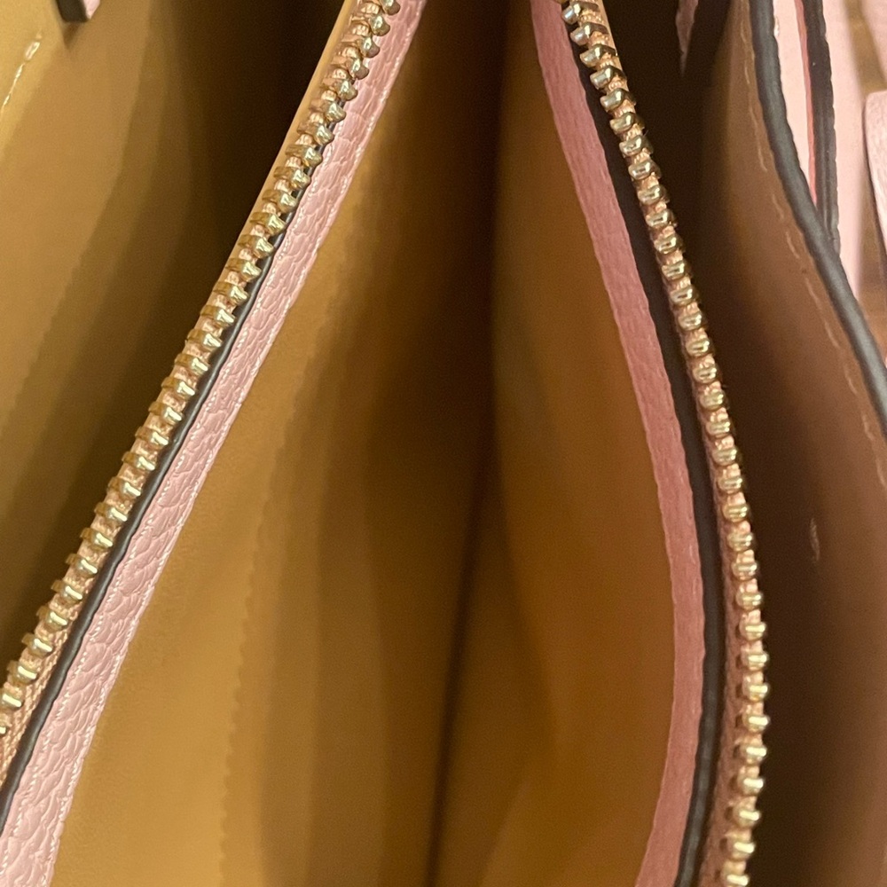 Kate Spade Hayes small satchel, crossbody, peppled leather,‎ tea rose - Picture 9 of 11